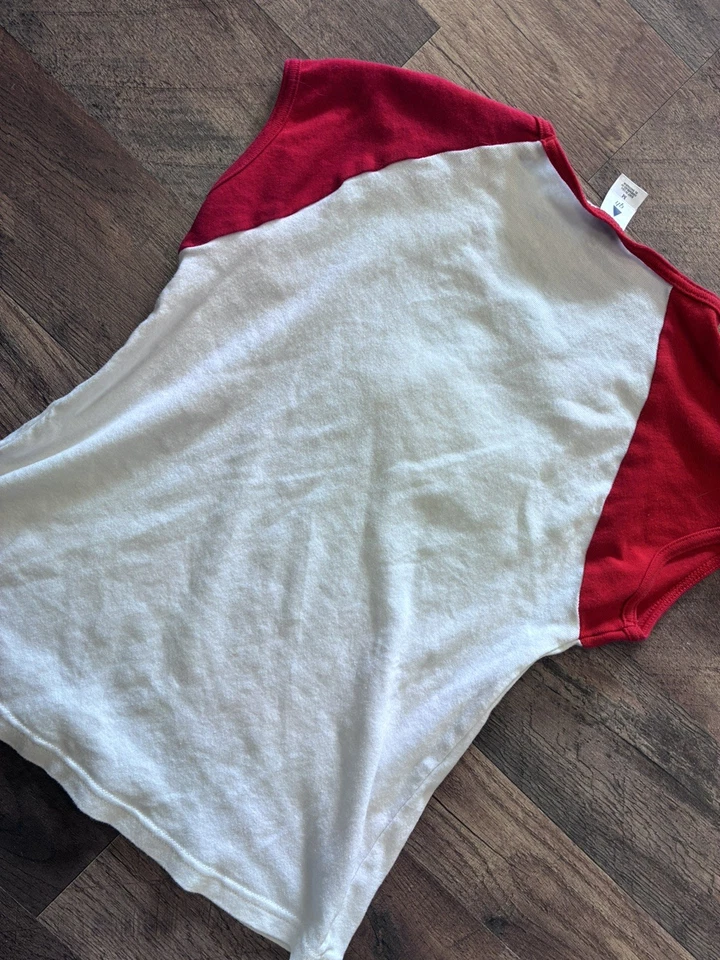 Camiseta Top Vintage Gráfica Timbre Bebé Talla Mediana Y2K Alt Grunge Años 2000 90 Foto 3 de 4