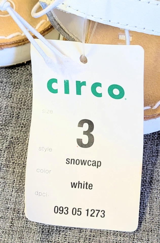 Sandalias CIRCO Infantiles Pequeñas Niñas Blancas Gorra de Nieve Informales Talla 3 Nuevas con Etiquetas Nuevas Foto 3 de 4