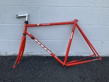 KHS Flite 300 Frameset Reynolds 520 Red with Fork Stem Headset & BB Sz 56