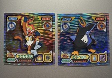 Pokemon 2007 Amada Hyper Col Stickers Tinsel Seal - 377 Infernape + 378 empoleon