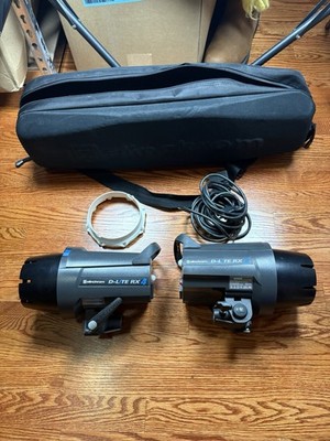 Elinchrom D-Lite RX 4 400ws AC Powered Studio Flash Set Of 2 with modifiers