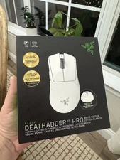 Razer DeathAdder V4 Pro Ultralight Wireless Gaming Mouse - White Edition NEW