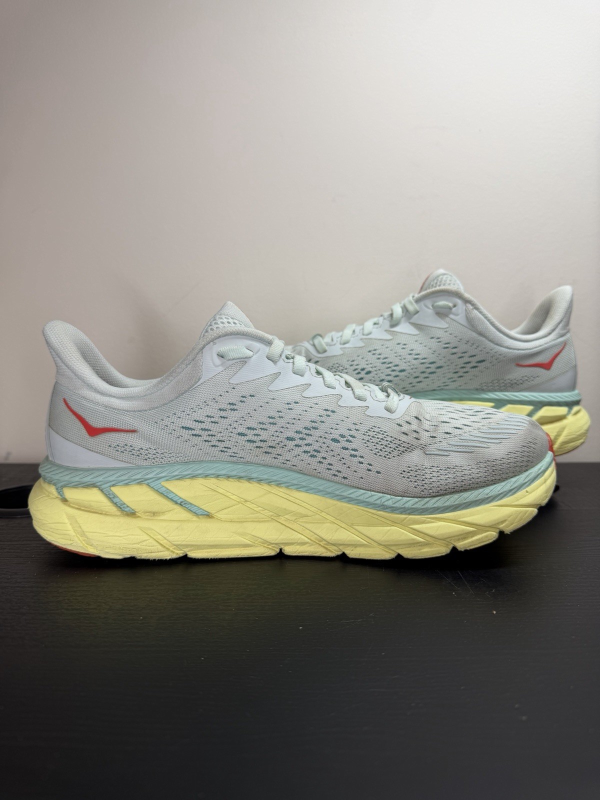 Hoka Clifton 7 Running Shoes Blue Yellow - Womens Size 8.5 thumbnail 2