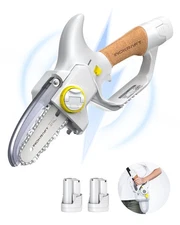 Brushless 4" Cordless Mini Chainsaw, Portable Handheld Design for Tree Trimme...