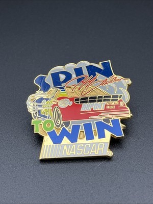 Jeff Gordon #24 NASCAR DuPont Automotive Finishes Spin To Win Lapel Hat Pin
