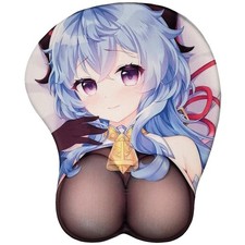 Office Cute Anime Girl Mouse Pad Compute Gaming 10.2L x 8.3W inches, Blue