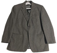 Cricketeer Men  s 42R Brown Wool Herringbone Tweed Blazer Sport Coat Jacket