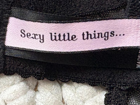 Victoria's Secret Sexy Little Things Women's Black Ruched Lingerie Garter Sz 36B