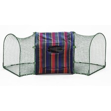 Kittywalk Clubhouse Weather Resistant Striped Outdoor Cat Enclosure