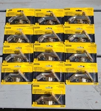 STANLEY HANDRAIL BRACKET  BRASS FINISH CD7081 SEALED 3 PIECE SET LOT OF 13 NEW