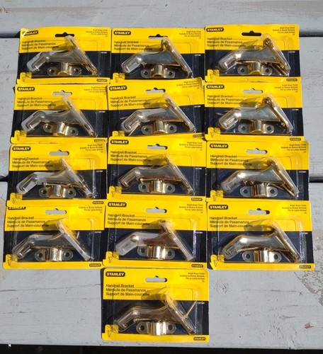 STANLEY SUPPORTO CORRIMANO FINITURA OTTONE CD7081 SIGILLATO SET 3 PEZZI LOTTO DI 13 NUOVO - Foto 1 di 5