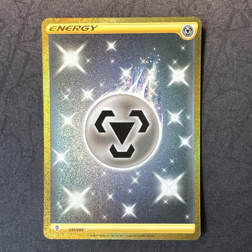 Metal Energy (Secret) 237/203 Evolving Skies Holo Sword Shield Gold Pokemon