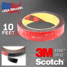 Genuine 3M  VHB 5952 Gray Double-Sided Mounting Tape Automotive Car 20mm x 10FT