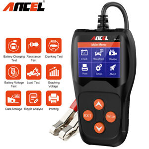 Ancel Car 12V Battery Tester 100-2000CCA Digital Battery Analyzer Tool BA201 US