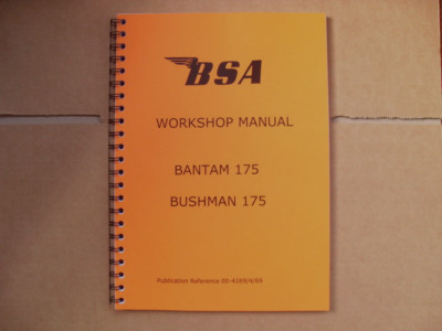 BSA BANTAM B175 UND BUSHMAN WERKSTATTHANDBUCH
