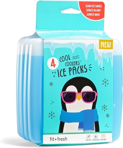 Keep Drinks Cold: 4pk Slim Blue Ice Packs - Perfect for Any Outdoor Adventure - Picture 3 of 9