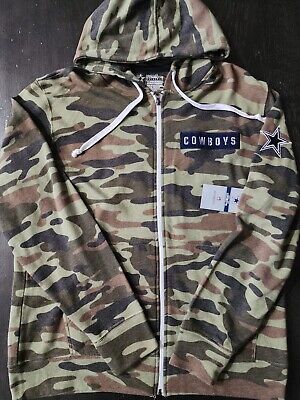 New Mens Dallas Cowboys Nieuport Full-Zip Hoodie Camo Style DC810074MU Sz  L, 2XL