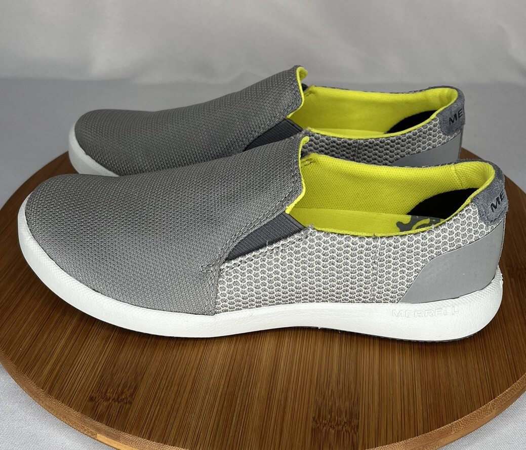 Merrell Wild Dove Slip On Gray Shoes Womens 6 Comfort Loafers
