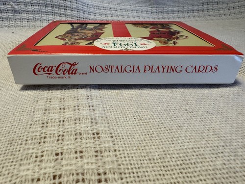 Vtg. Coca-Cola Santa Claus 1994 Sealed 2 Deck Tin Playing Cards Limited Red * - Picture 5 of 7