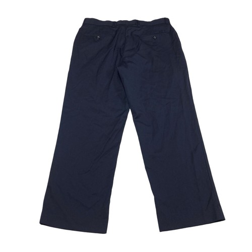 Nautica Navy Blue Straight Leg 100% Wool Dress Pants Men’s Size 36W 29L - Picture 2 of 13