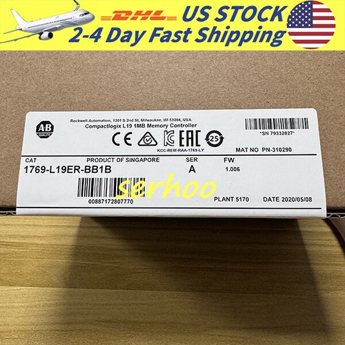 NEW Allen-Bradley 1769-L19ER-BB1B SERA CompactLogix 1MB Memory Controller