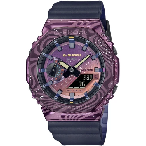 CASIO G SHOCK GM 2100MWG 1AJR Purple Milky Way Metal Case Men s