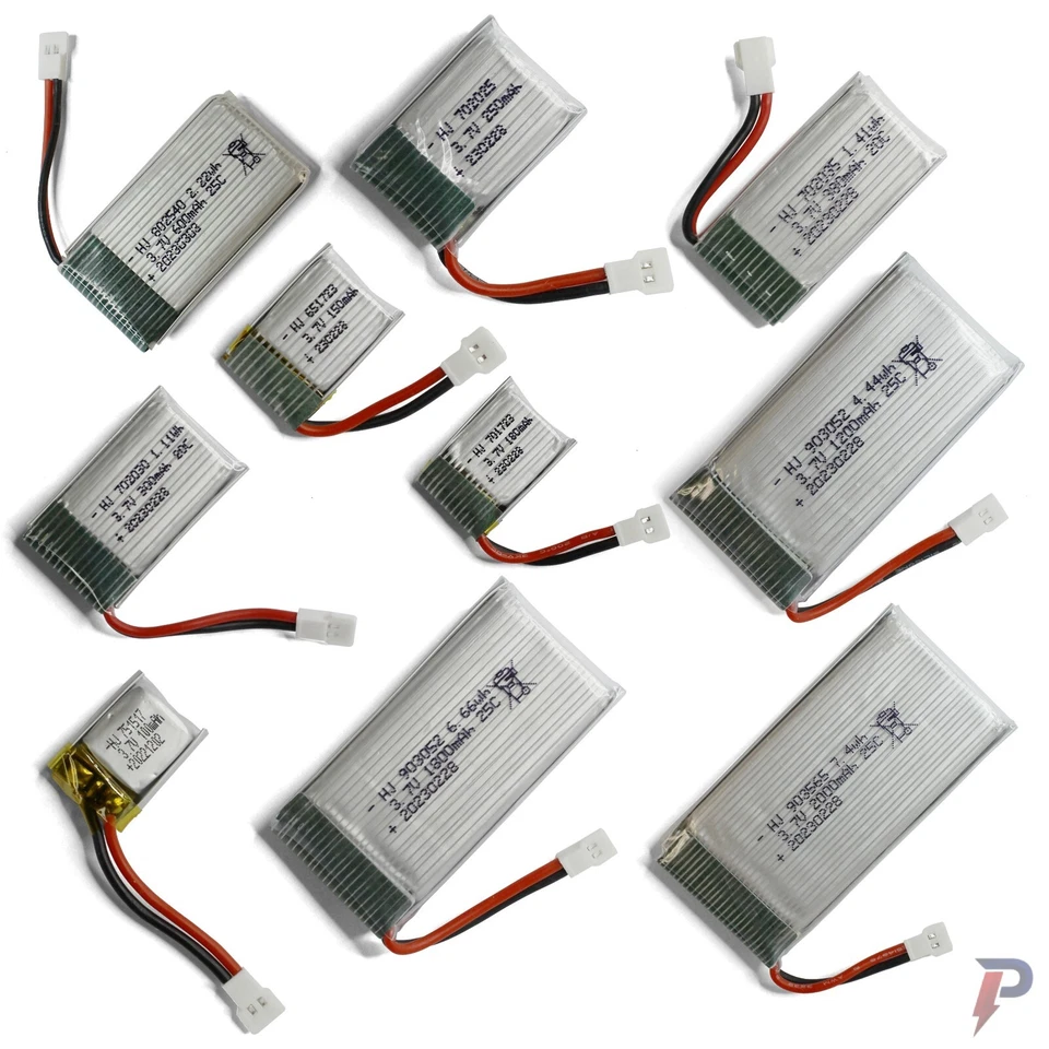 LiPo 3.7V LiIon Lithium Akku Batterie Drone Heli RC Auto Walkera 20C 25C mit BMS