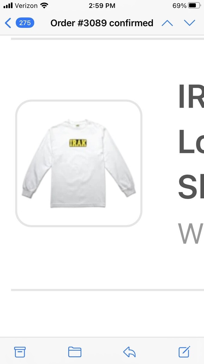 IRAK NY SACE パーカー XL MADE IN USA UNION（ユニオン）の「IRAK NYC Sace Hoodie パーカー アイ