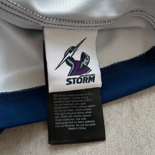 Melbourne Storm Jersey Womens Sz 10 NRL 2023 Heritage AFL Rugby League Castore - Picture 6 of 8