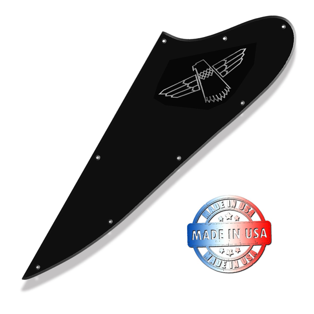 New Gloss Black Pickguard for OPTION 5 Epiphone Thunderbird Bass +