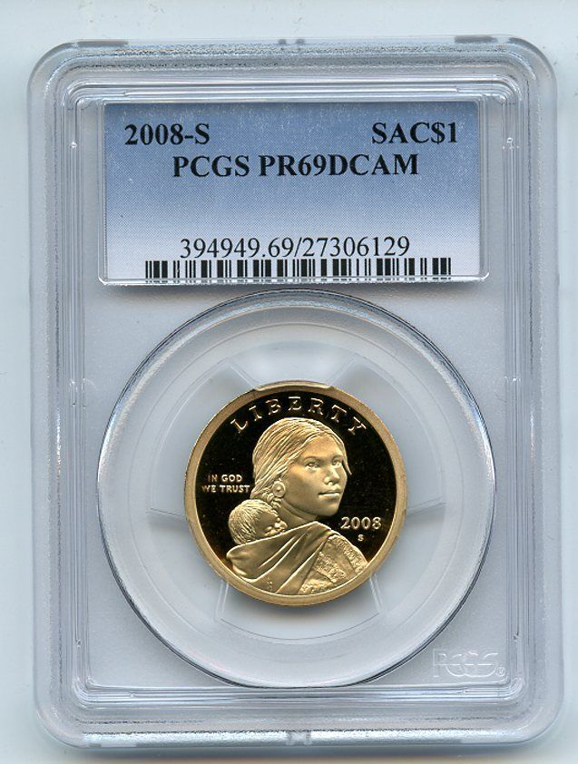 2008 S $1 Sacagawea Dollar PCGS PR69DCAM | eBay