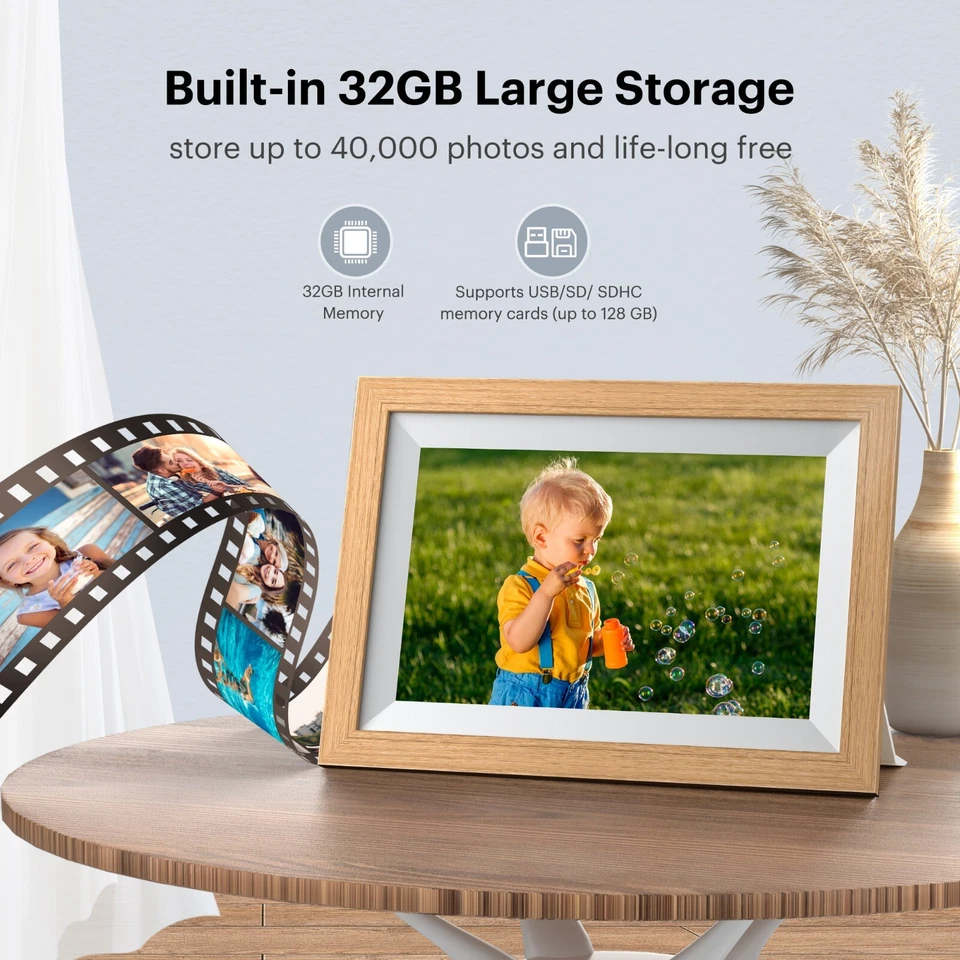 Kodak 10" WiFi Digital Photo Frame Bundle 32GB with two Extra Color Frames Incl. - image 3 of 4