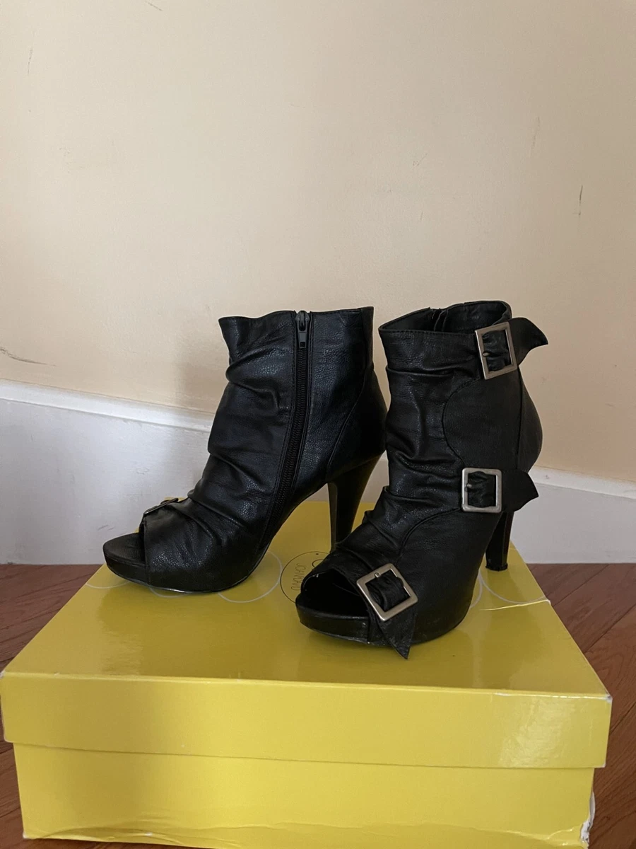 Madden girl open 2025 toe booties