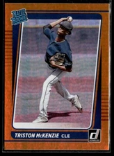 2021 Donruss Holo Orange Triston McKenzie RC #50 ST1