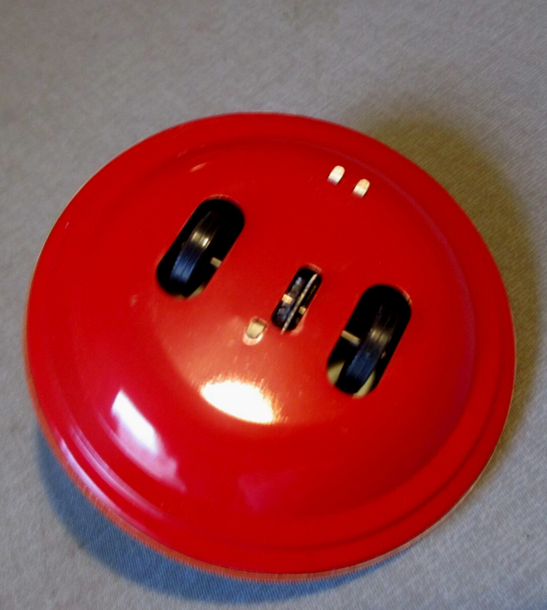 1950's SPACE TOY- APOLLO SPACESHIP UFO FLYING SAUCER TIN FRICTION -NOS- MINT-4"