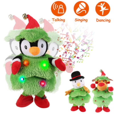 Electric Toy Dancing Singing Plush Snowman/Penguin/Elk Kid Talking Kid Child Toy