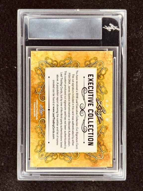 Adam Baldwin 2018 Leaf Masterpiece Cut Signature signed card 1/1 JSA Serenity - Image 2 of 2