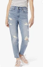 Signature by levi Strauss Gold Jeans High Waist Size 1 Waist 25 Mom Jean