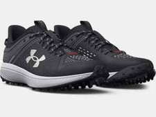    HOT Under Armour Men's UA Yard Turf Baseball Shoes Black 3025593-001