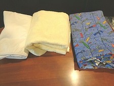 Collection of 3 Baby blankets for a baby crib