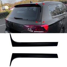 Vertikale Heck Seite Spoiler Schwarz Glänzend Für VW Passat B8 Kombi 2015–23