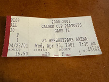 2001 Calder Cup Finals Playoff Hockey Ticket Hershey Bears Norfolk Admirals Gm 3