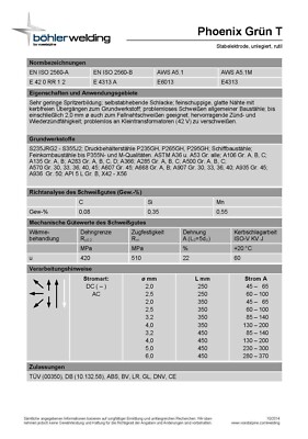 PHOENIX Stabelektroden Grün – 125 Stück, 3,25 Mm Durchmesser, Für Baustähle & Kesselbleche