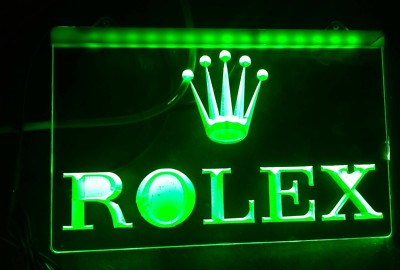 Rolex Led Light Dealer Crystal Display Nos Rolex Affichage Concessionnaire Ebay