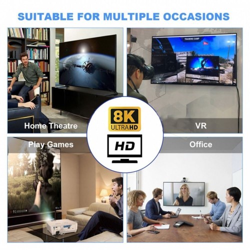 Male to Female 8K 60HZ Mini /Micro HD to HDMI-compatible Converter HDTV Adapter - Picture 6 of 21
