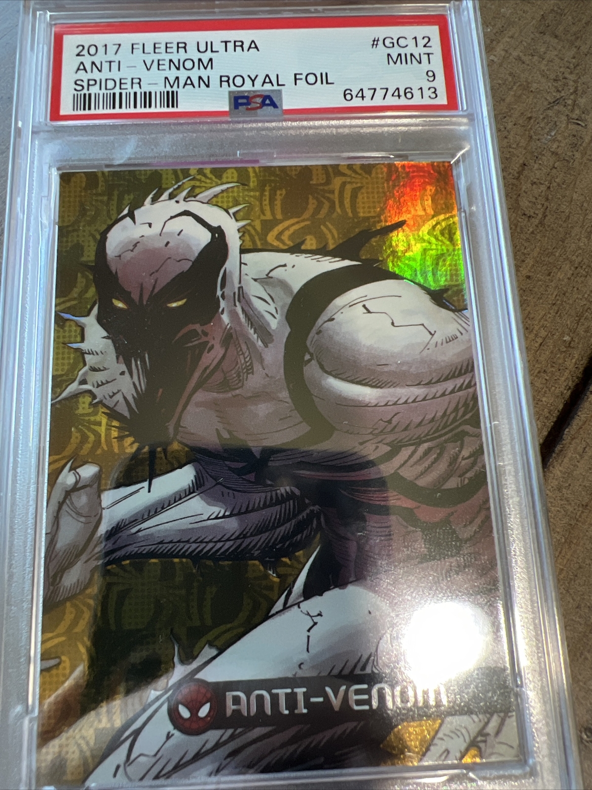 2017 Fleer Ultra Spider-Man Anti-Venom Royal Foil /99 PSA 9 Pop 1 HIGHEST GRADE!