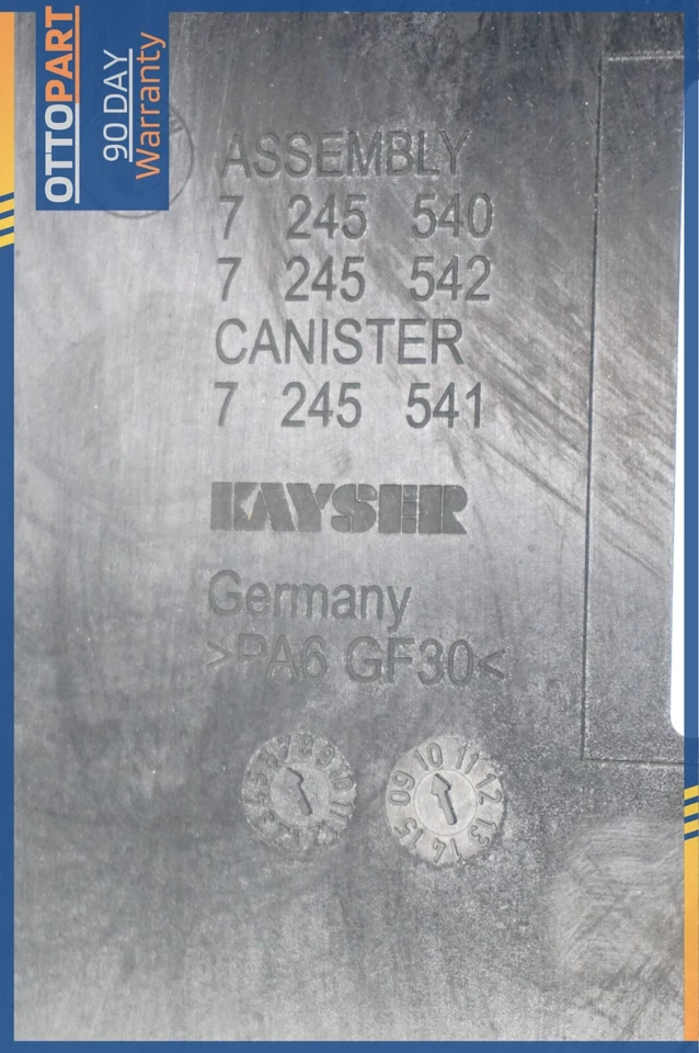 2010-2018 BMW F10 535i 640i 650i 550i Fuel Vapor Charcoal Canister OEM 7245540 - Image 4 of 4