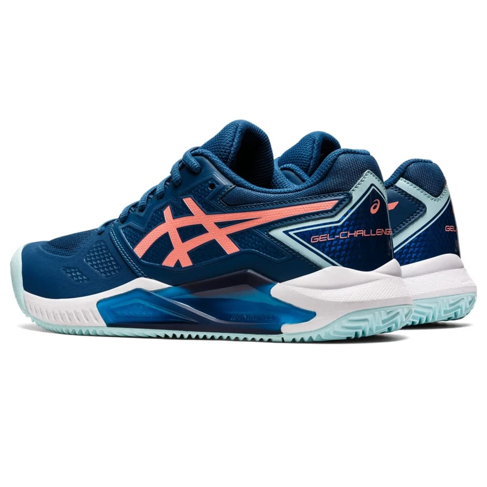 Zapatillas Tenis Mujer Asics GEL-CHALLENGER 13 Arcilla CLARO ÍNDIGO/GUAVA Talla EE. UU. 9.5 B Foto 4 de 4