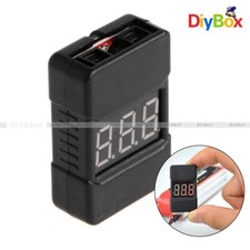 BX100 1-8S Lipo Battery Voltage Tester/ Low Voltage Buzzer Alarm w/ Dual Speak