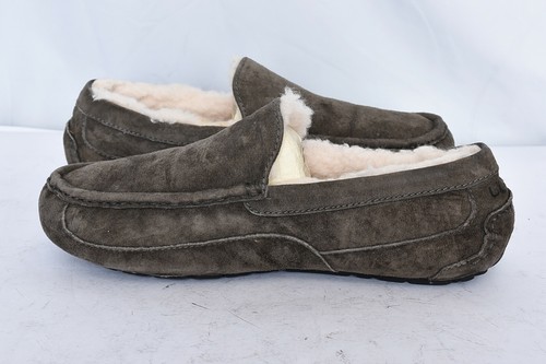 Zapatilla UGG Ascot Gamuza Cálida Cómoda Piel de Oveja Mocasines Para Hombres Talla 10 - Imagen 3 de 7